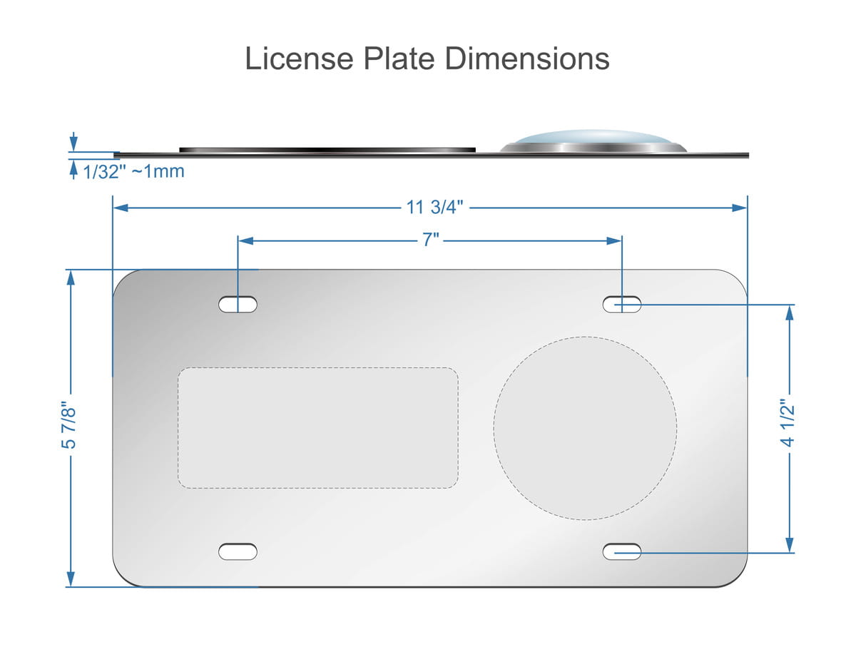 Gulf Combat Veteran - Stainless Steel Car License Plate